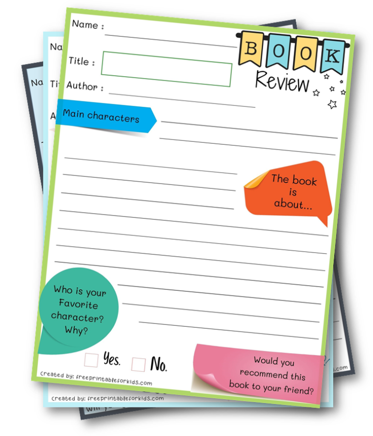 Book Review for Third Grade. Download FREE worksheet to write review